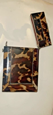 Antique European Victorian Petite Calling Card Case Very Special Artistic - Image 1 of 4