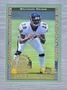 CHRIS McALISTER RC MVP PROMOTION 1999 TOPPS RAVENS - Picture 1 of 2