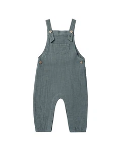 Rylee + Cru Collective Baby Overall Blue 3-6M - Picture 1 of 2