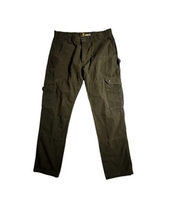 Pantaloni Cargo Carhartt Uomo Robusti Flex Taglia 36x34 Verde Esercito Utility Abbigliamento da Lavoro - Foto 1 di 9