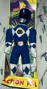 Mighty Morphin Power Rangers Action Pals Plush 10” Blue Ranger Figure NIB 1993 - Picture 1 of 5