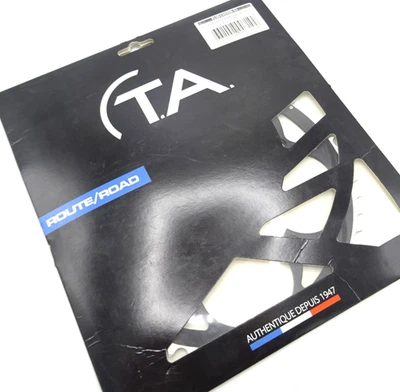 Plato exterior para bicicleta de carretera TA Alize 9/10s 52T x 130 BCD aleación negra nuevo GN-387-T8 Foto 1 de 3