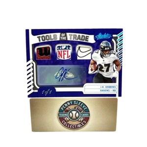 2024 Panini Absolute JK Dobbins Tools of the Trade NFL Shield / Swoosh Auto 1/1 - Picture 1 of 4
