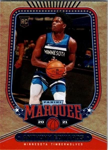 2020-21 Panini Chronicles Marquee #254 Anthony Edwards RC Rookie Card Foil QTY - Picture 1 of 2