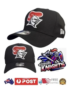 BNWT NEWCASTLE KNIGHTS NEW ERA 9FORTY BLACK SNAPBACK CAP HAT RUGBY LEAGUE - Picture 1 of 4