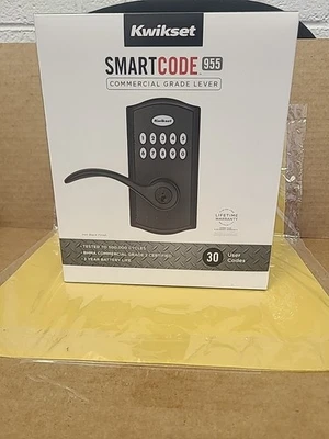 *Leer* Kwikset SmartCode 955 99550-004 entrada sin llave cerrojo motorizado negro Foto 1 de 4