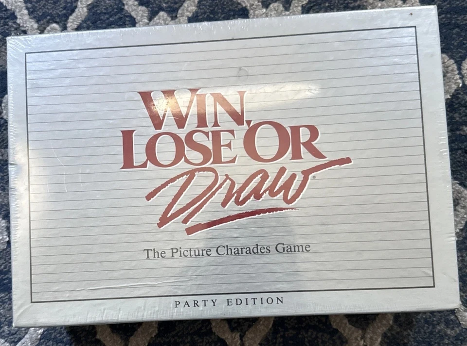 Win Lose or Draw Picture Charades Game Party Edition New Sealed 1988 - Image 1 of 1