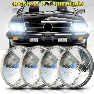 Faro LED haz alto/bajo para camioneta Mazda B1600 B2000 B2200 4x 5 3/4" 5,75" H4 Foto 1 de 4