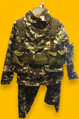Disfraz de soldado para niño con casco y accesorios, talla S/P 4-6 Foto 1 de 3