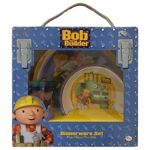 Bob Builder 3-Piece Dish Set,  Kids Dinnerware Set - Picture 1 of 3