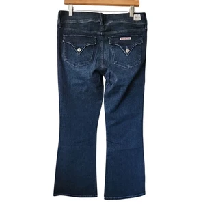 Hudson Collin Midrise Bootcut Crop Dark Wash Blue Denim Jeans Women's Size 30 - Picture 1 of 8