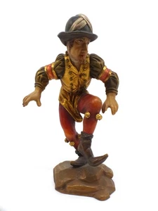 Statuina in legno ballerino morisco dipinta Alto Adige - Foto 1 di 12