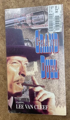 Grand Duel VHS Movie Vintage Lee Van Cleef Sheriff Outlaw Bounty hunters SEALED - Image 1 of 4