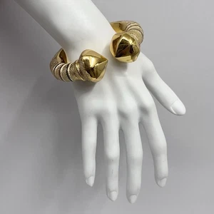 Sterling vergoldet Emaille Armband Klammer Neu mit Etikett $ 650 etruskischer Stil 108 Gramm - Bild 1 von 16