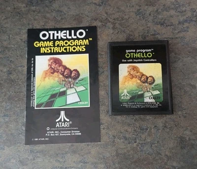 Othello (Atari 2600, 1978) CX2639 - Vintage Game Cartridge With Manual - Image 1 of 4