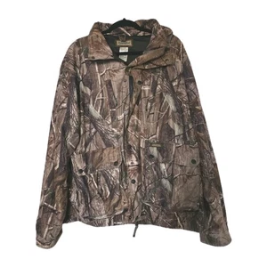 Vintage Remington Camo Jacket Mens L Real Tree Hunting Full Zip Pockets Green  - Picture 1 of 9