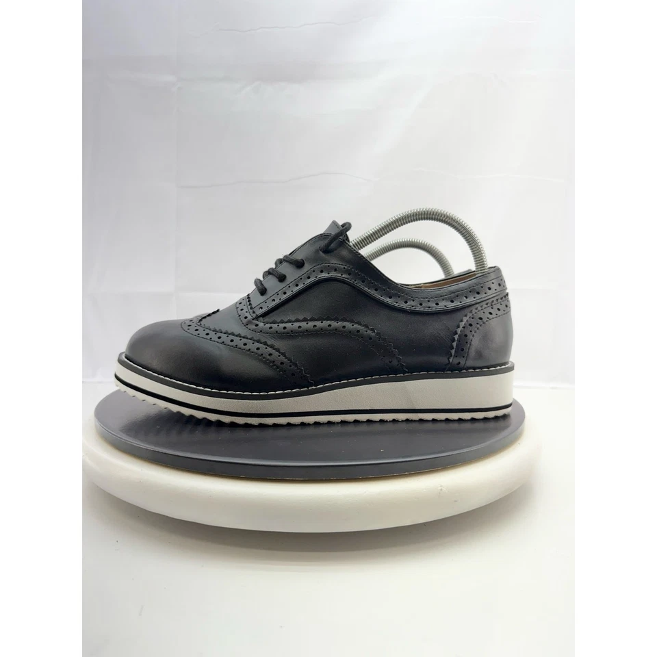 Zapatos de plataforma Torrid Wingtip Oxford para mujer talla 9,5 WW negros de imitación de cuero Foto 1 de 4