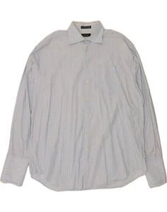 NAUTICA Mens Formal Shirt Size 17 1/2 XL Blue Striped Cotton AM08 - Picture 1 of 3