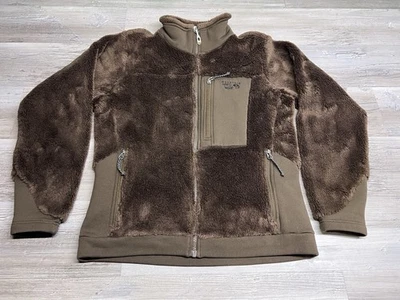 Chaqueta polar Mountain Hardware para mujer talla mediana marrón oscuro manga larga cremallera Foto 1 de 4