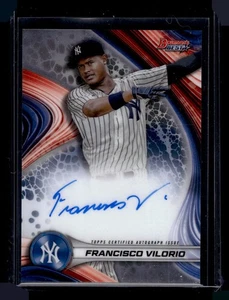 Bowman's Best Francisco Vilorio #B24-FV Prospect On Card Auto 2024 - Imagen 1 de 2