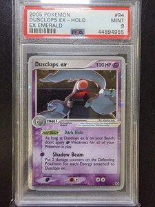PSA 9 Dusclops Ex Holo 94/106 - 2005 Ex Emerald Rare Pokemon Card - Picture 1 of 2
