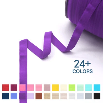 Vestido diadema mate plegable banda elástica FOE 5/8" HÁGALO USTED MISMO costura recorte 2 5 10 yardas Foto 1 de 4