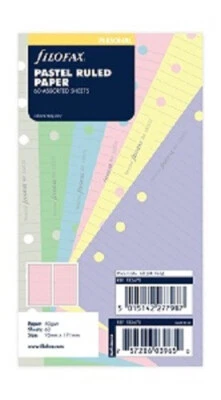 Filofax 132670 Personal Notizpapier Pastell liniert / 60Blatt