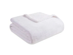 Charter Club Sherpa Plüsch King Decke Classic weiß B4 - Bild 1 von 1