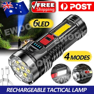 Super Bright 1200000LM Led Flashlight Spotlight Rechargeable Tactical Torch Lamp - Picture 1 of 10