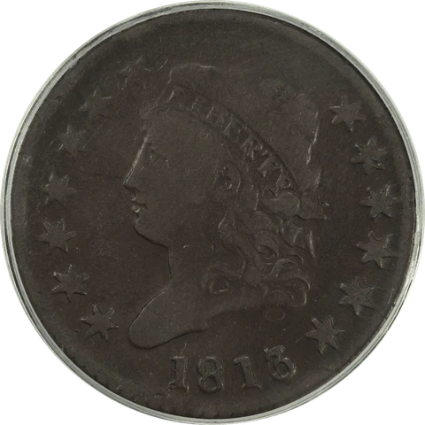 1813 Classic Head Large Cent 1c, PCGS VG 10 - Old Green Holder Cover