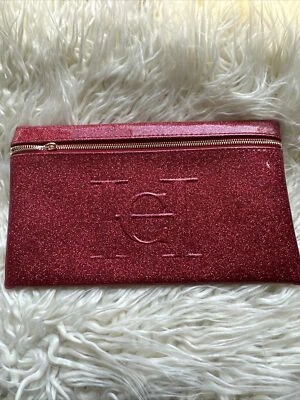 CAROLINA HERRERA Buena Niña ROJO Brillante Bolso de Maquillaje Estuche Bolsa Noche Bolso sin asas Nuevo Foto 1 de 2