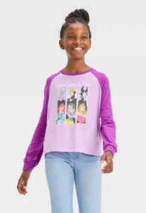 Disney NEW♈Girls printed Tee Princess size XS ~Fuchsia/pink Once Upon A Time - Picture 1 of 5