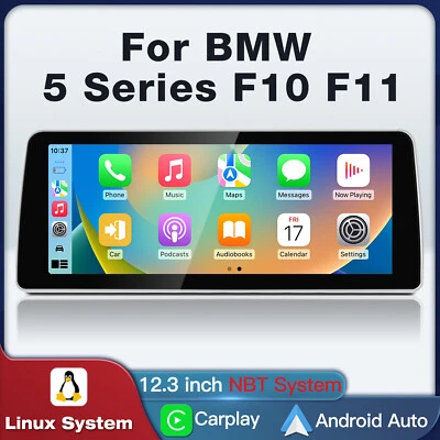 12.3" Car Stereo Touchscreen Radio Carplay Navi System for BMW F10 2013–2016 - Image 1 of 4