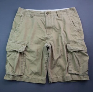 Men's 2013 Old Navy Jeans Broke In Cargo Shorts Brown Size 32 Zipper Fly - Picture 1 of 7