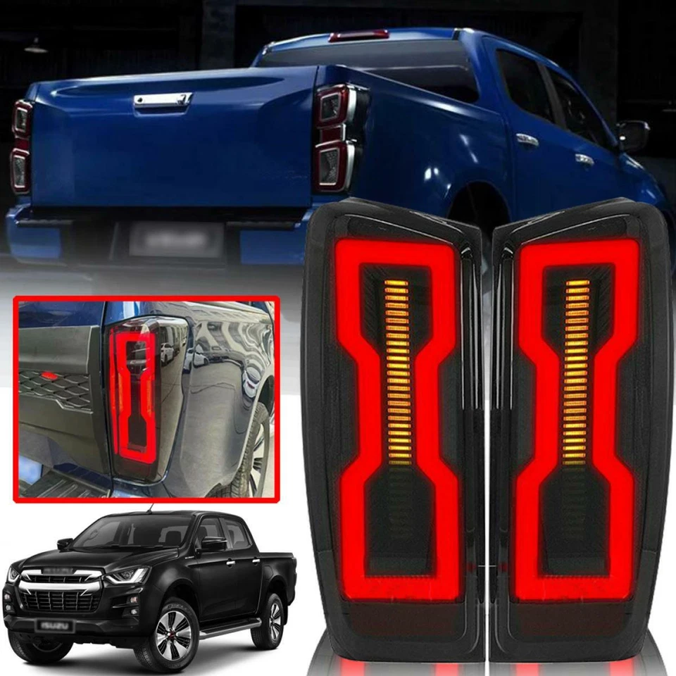 LÁMPARA TRASERA EDICIÓN HUMO LED PARA PICKUP ISUZU D-MAX RG 20 21 22 Foto 1 de 4