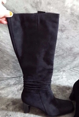 Botas de tacón de vestir Mootsies Tootsies para mujer negras talla 7 Foto 1 de 4