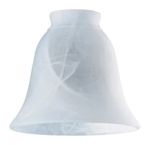 Pantalla de lámpara campana de vidrio Westinghouse 8127200 Milky Scavo 2-1/4 pulgadas (Pack de 6) - Imagen 1 de 2