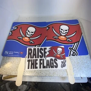 NEU Tampa Bay Buccaneers Raise The Flags Logo Auto MAGNET mit 2 Promo Bucs Fans... - Bild 1 von 12