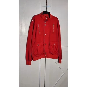 EVOLUTION MEN'S JACKET COLOR RED LONG SLEEVE POLYESTER SIZE XL - Picture 1 of 12