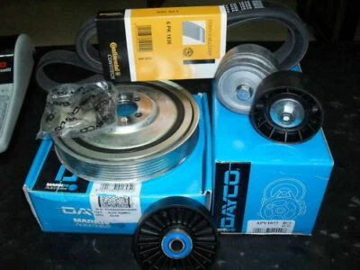 KIT CINGHIA SERVIZI PULEGGIA + 2 CUSCINETTI ALFA 147 156 1.9 JTD-JTDM - Image 1 of 3