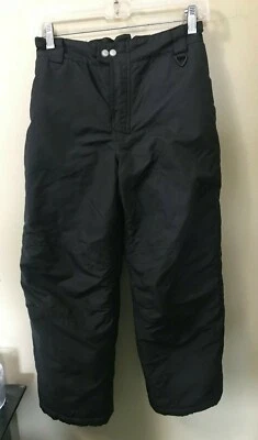 Pantalones de esquí de nieve aislados blancos Sierra negros niños niñas usados en excelente estado jóvenes talla M Foto 1 de 4