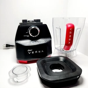Oster Versa Pro Power Blender 8 Cup Pitcher 1400W BLSTVB-RV0-000 Black/Red WORKS - Picture 1 of 22