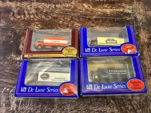4 X EFE Box Van Trucks Diecast Model Train Set Model Railway Lot Bundle - Picture 1 of 14