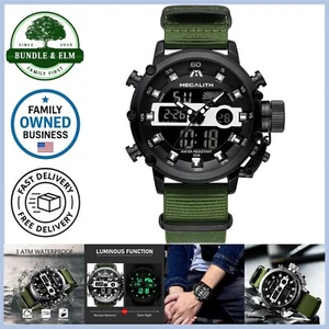 Herren Militär Sportuhr Wasserdicht Digital Robust LED Robust - Bild 1 von 10