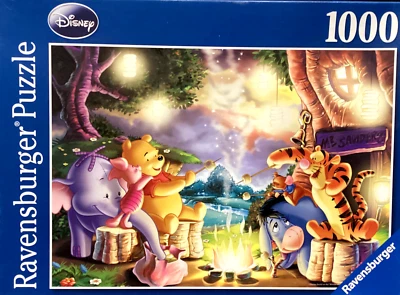 Ravensburger 1000 pc: Disney Winnie the Pooh Toasting Marshmallows jigsaw puzzle - Image 1 of 2