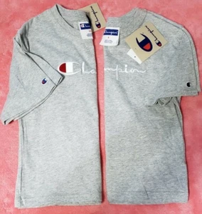Champion. 2p sep. Toddler. Oxford Heather SS C-Life Boxy Tee. Gray. Sizes 6 y 6X - Picture 1 of 5