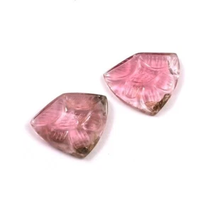 Loose Gemstone Natural Bio Tourmaline Hand Carved Fancy Gemstone A1258 - Picture 1 of 3