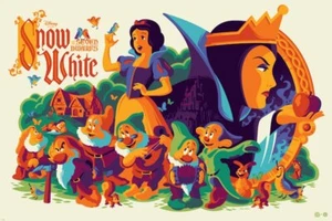 SNOW WHITE AND THE SEVEN DWARFS DISNEY 2017 Limited edition print 395 TOM WHALEN - Picture 1 of 1