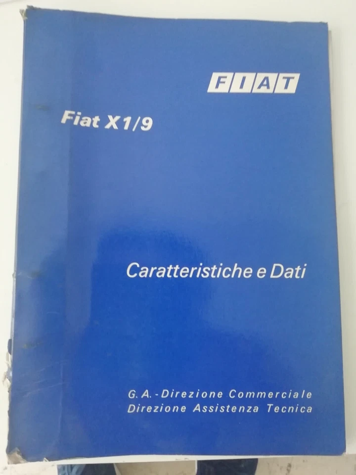 FIAT X19 Caratteristiche e dati - Immagine 1 di 1