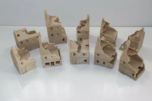 Damaged Destroyed Houses 1:72 WW2 Wargaming - 10 variants French Terrain 1/72 - Picture 1 of 42